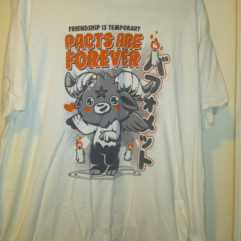 Cute Baphomet anime xl mens shirt